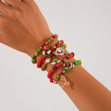 Load image into Gallery viewer, Creative Colorful Letter Christmas Bracelet with Simple Soft Ceramic Beads and Color Contrasting Handmade Set