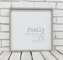 Load image into Gallery viewer, &quot;Family a Link to The Past...&quot; Wooden Sign