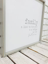 Load image into Gallery viewer, &quot;Family a Link to The Past...&quot; Wooden Sign