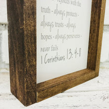 Load image into Gallery viewer, &quot;Love is Patient&quot; Wooden Farmhouse Home Decor Sign