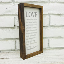 Load image into Gallery viewer, &quot;Love is Patient&quot; Wooden Farmhouse Home Decor Sign