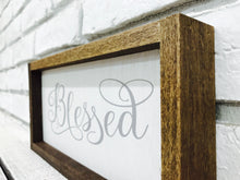 Load image into Gallery viewer, &quot;Blessed&quot; Wooden Farmhouse Home Decor Sign