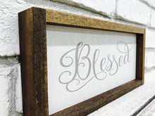 Load image into Gallery viewer, &quot;Blessed&quot; Wooden Farmhouse Home Decor Sign