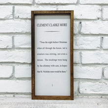 Load image into Gallery viewer, &quot;&#39;Twas The Night Before Christmas&quot; Wooden Sign