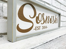 Load image into Gallery viewer, Personalized Family Name Sign on Wood