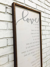 Load image into Gallery viewer, &quot;Love is Patient...&quot; Wooden Sign