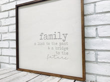 Load image into Gallery viewer, &quot;Family a Link to The Past...&quot; Wooden Sign