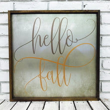 Load image into Gallery viewer, &quot;Hello Fall&quot; Tin Sign