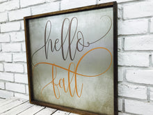 Load image into Gallery viewer, &quot;Hello Fall&quot; Tin Sign