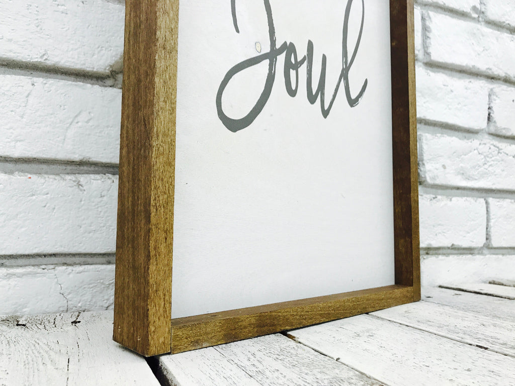 "Then Sings My Soul" Wooden Sign