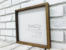 Load image into Gallery viewer, &quot;Family a Link to The Past...&quot; Wooden Sign