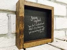 Load image into Gallery viewer, &quot;Jesus Replied...&quot; Wooden Sign