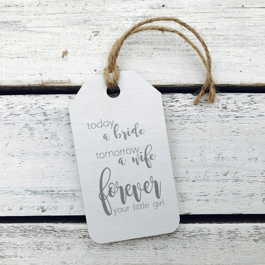 "Today A Bride" Wedding Gift Tag