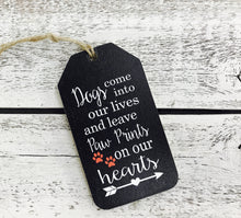 Load image into Gallery viewer, &quot;Paw Prints on Our Hearts&quot; Gift Tag