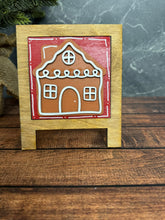 Load image into Gallery viewer, Christmas Leaning Sandwich Board Tiles Sports Interchangeable Gingerbread House  