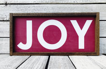 Load image into Gallery viewer, &quot;JOY&quot; Wooden Christmas Sign