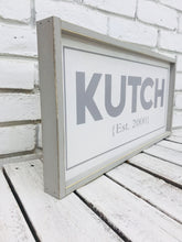 Load image into Gallery viewer, Personalized Family Name Framed Wooden Sign