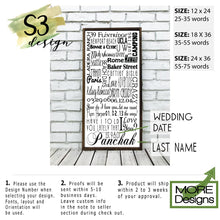 Load image into Gallery viewer, Personalized Family Name Subway Sign Wall Art