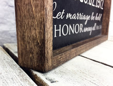 Load image into Gallery viewer, &quot;We Still Do&quot; Personalized Anniversary Gift Sign on Wood with 1&quot; Walnut Frame