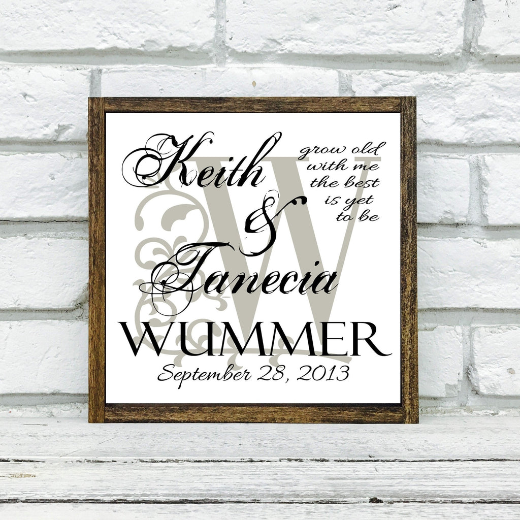 Personalized Wedding Last Name Wooden Sign